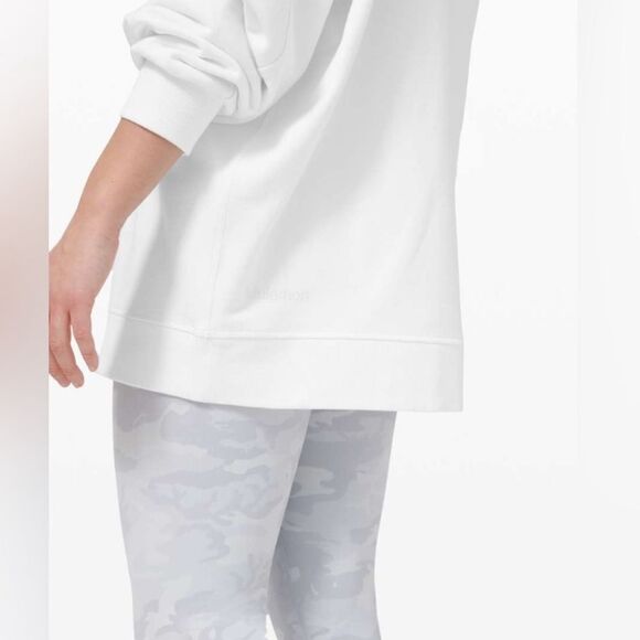 Lululemon Perfectly Oversized Crew Sweatshirt White - Picture 13 of 13